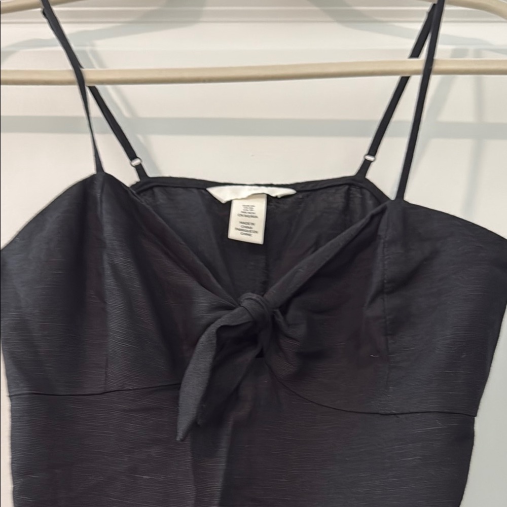 H&M linen camisole dress XS